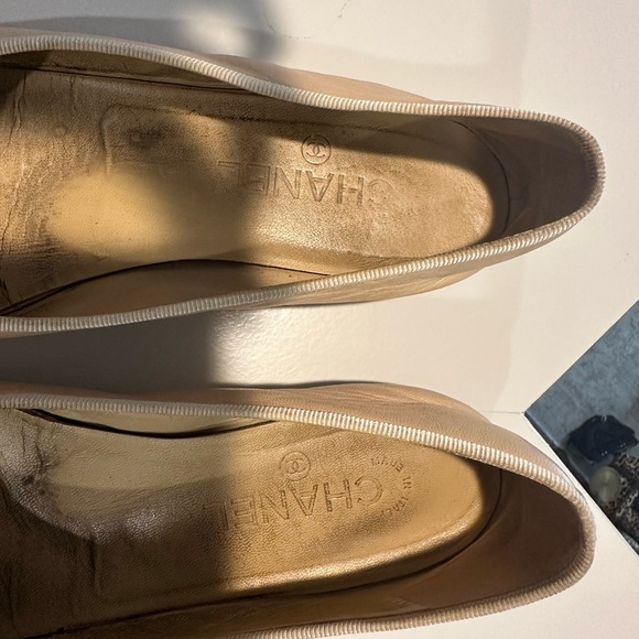Chanel Ballet Flats - Beige and black size 38 - Picture 8 of 10
